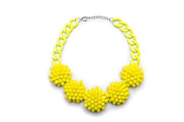 Nice necklace isolated on the white