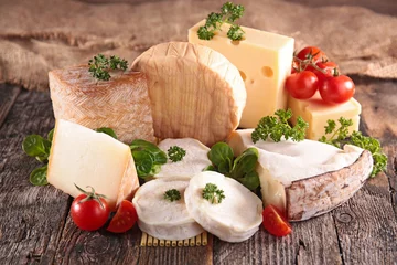 Photo sur Plexiglas Produits laitiers variété de fromage