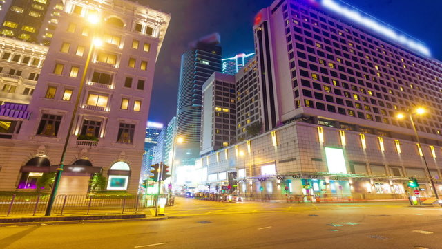 Hyperlapse video of tourist area in Hong Kong