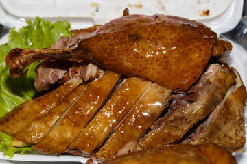traditional food in Thailand cooked a duck
