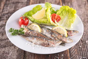 grilled sardine