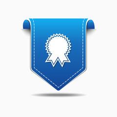 Fototapeta premium Medal blue Vector Icon Design