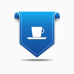 Mug Sign blue Vector Icon Design