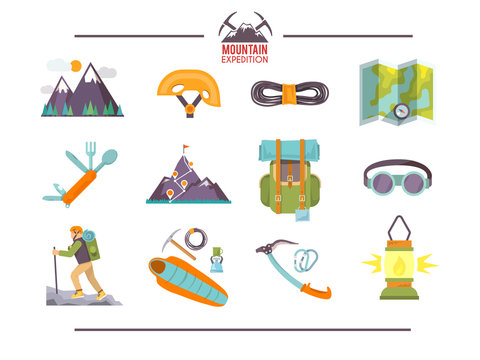 Colorful flat vector icons set . Quality design illustrations