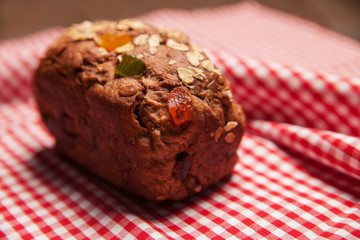 Rich fruit and nut cake