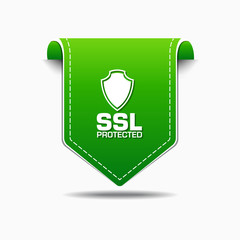 SSL Protected Green Vector Icon Design