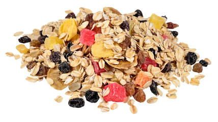 Heap of musli on a white © sss615