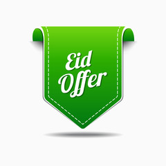 Eid Offer Green Vector Icon Design