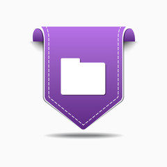 Folder Purple Vector Icon Design