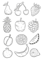 Hand Drawn Fruits