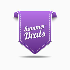 Summer Deals Purple Vector Icon Design