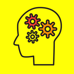 brainstorming Flat style vector illustration