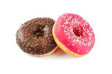 Donuts isolated on white background