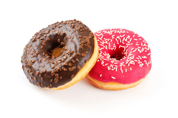 Donuts isolated on white background