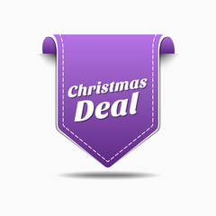 Christmas Deal Purple Vector Icon Design