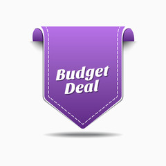 Budget Deal Purple Vector Icon Design