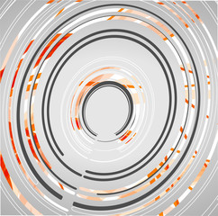 Abstract technology circles background