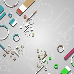 Colorful abstract circles background