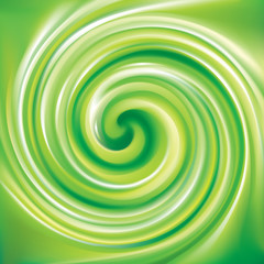Vector swirling backdrop light green color