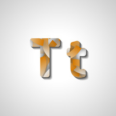 Colorful letter alphabet