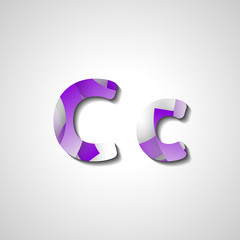 Colorful letter alphabet