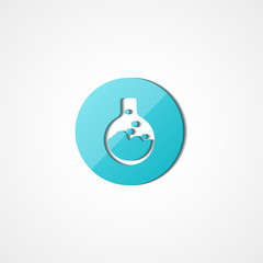Laboratory glass web icon