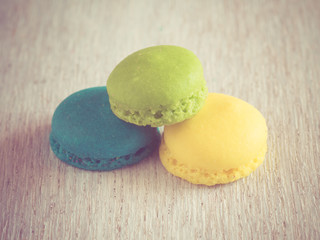  french colorful macarons 