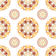 Ornate seamless pattern, decorative wallpaper.