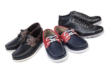 Male shoes isolated on white