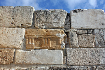 the ruins of the ancient city of Hierapolis, Turkey