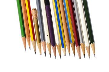 Several piece of used pencil