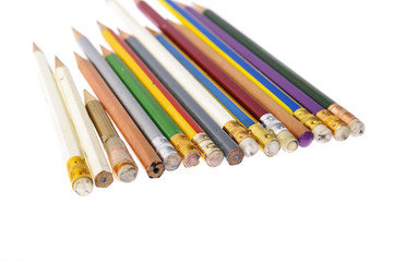 Several piece of used pencil