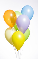 Colorful Balloons on White Background - 78427557