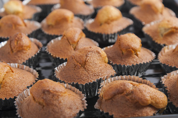 Homemade banana cup cake
