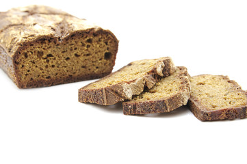 Rye homemade cut bread