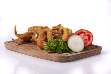 Fried salmon bellies © blistwan