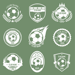 Naklejka premium Soccer emblems