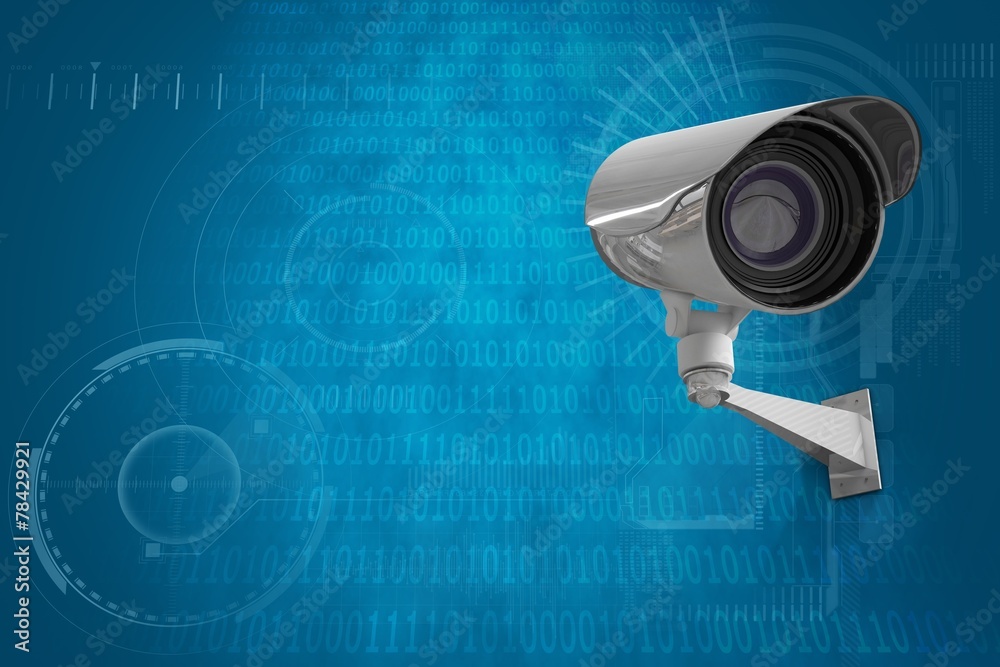 Poster composite image of cctv camera