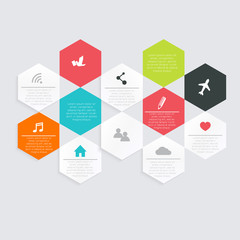 Vector colorful info graphics for your business presentations.