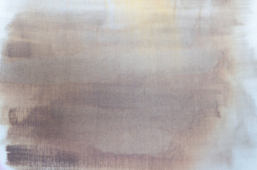 brown painting  texture on artistic canvas - obrazy, fototapety, plakaty