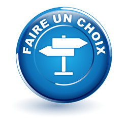 faire un choix sur bouton bleu