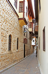 Narrow Street in Antalya, Turkey