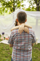 loving couple summer