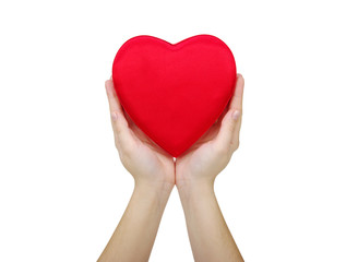 Obraz premium Red heart in hand