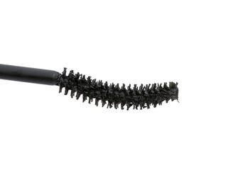 Brush of black mascara