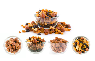 Nuts and raisins set