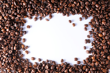 Background of a group coffee framing