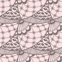 Abstract seamless doodle pattern