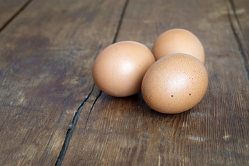 eggs on wood