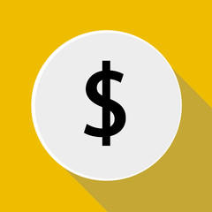 Money icon - dollar sign. Vector illustration.